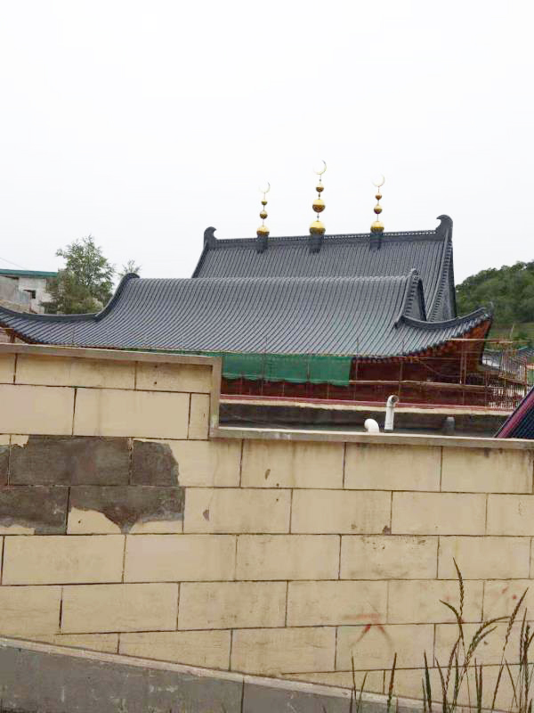 青海上街清真寺寺庙瓦屋面工程